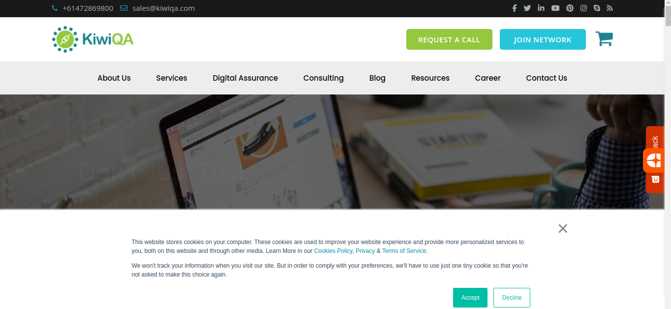 a snapshot of the company mentioned under the list of top software testing companies from India